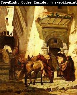 unknow artist Arab or Arabic people and life. Orientalism oil paintings  342